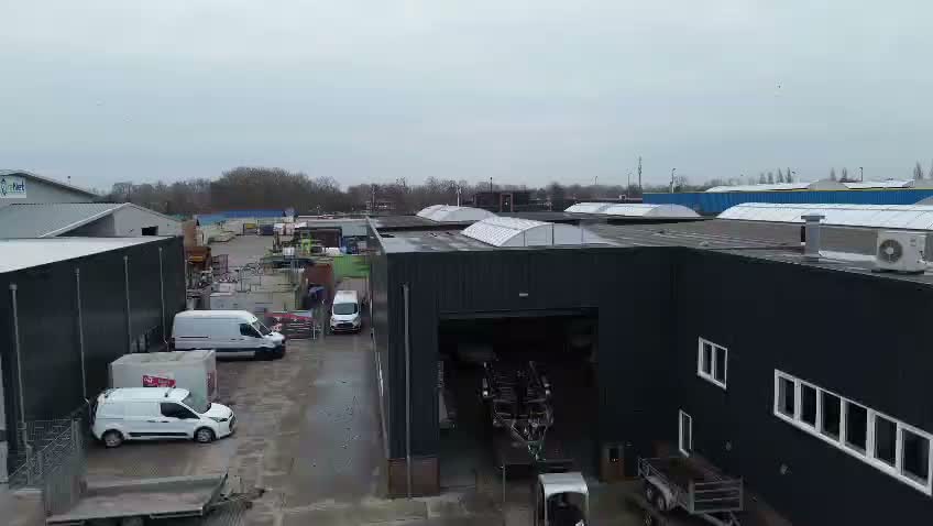 Boottrailer in actie...